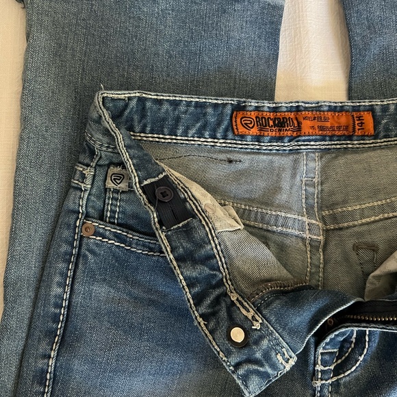 314.ROCK & ROLL DENIM BOYS' LIGHT WASH VINTAGE BOOTCUT JEANS - Picture 6 of 8